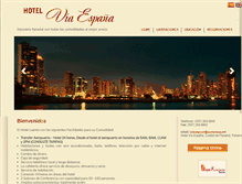 Tablet Screenshot of hotel-viaespana.com